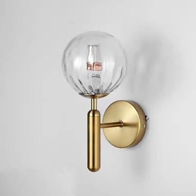 Nordic Modern Wall Lamp Beside Bedroom Glass Ball LED Wall Lights Fixtures Bathroom Mirror Light Stair Light