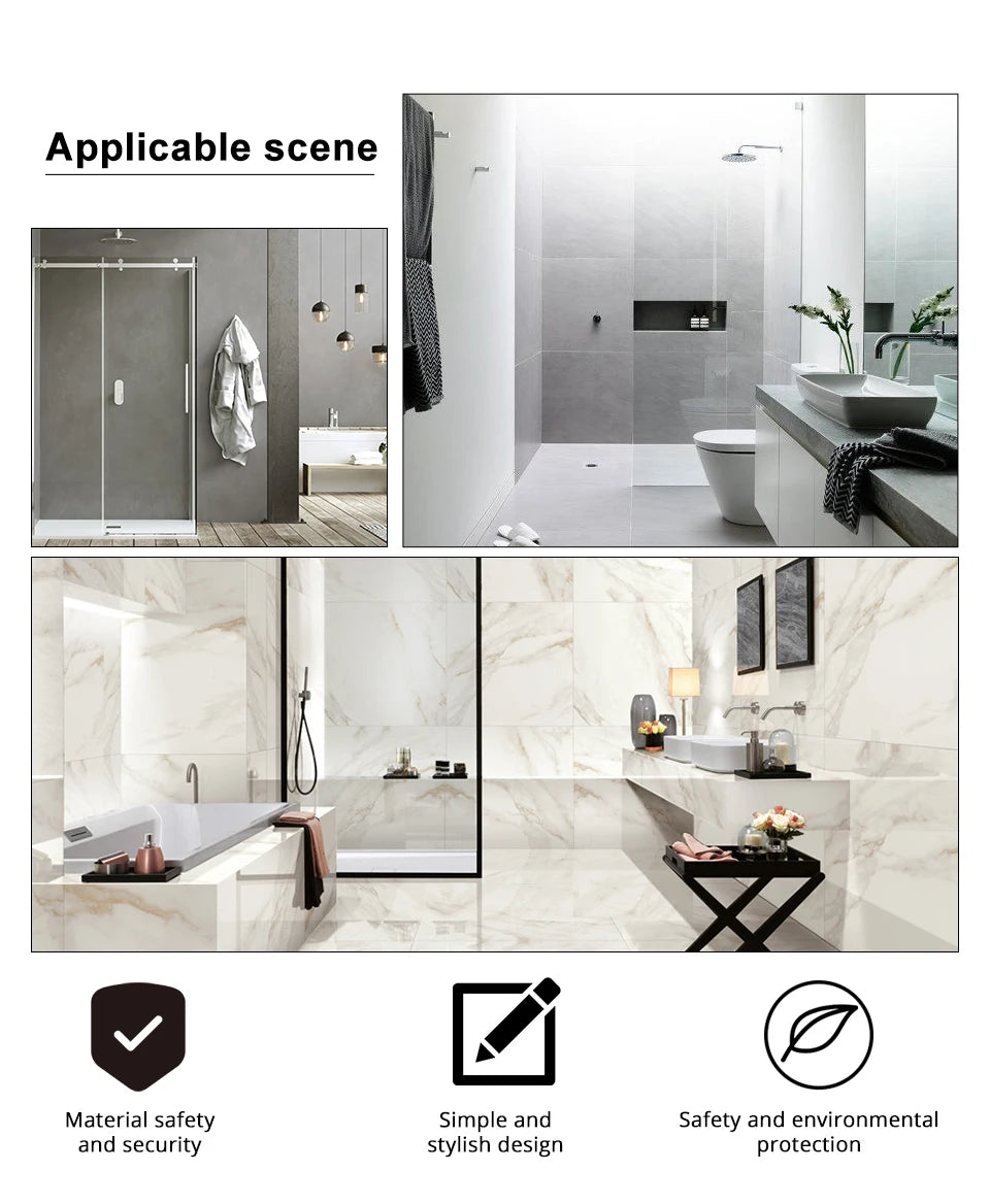 Bagnolux Brass Matte Black Wall Embed Mount 3-Function Concealed Shower System 10 Inch Top Rain Spray Bathroom Faucet
