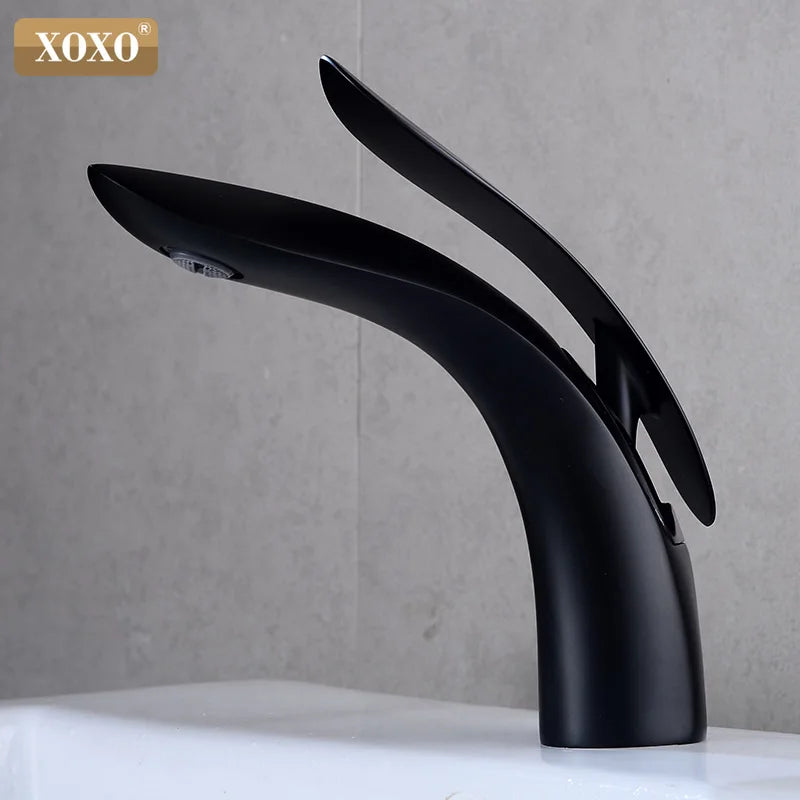 Basin Faucet Bathroom Sink Faucet Single Handle Hole Gold Faucet Basin Taps  Hot Cold Mixer Tap Crane 23025A-H