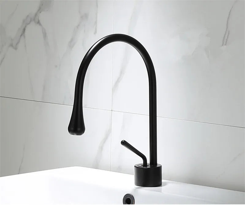 Tuqiu Bathroom Faucet Gold Marble Basin Faucet  Hot and Cold Sink Faucet Brass Faucet  Kitchen Faucet Swivel Sink Water Crane