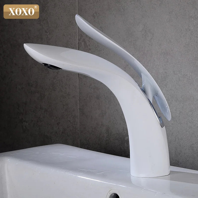 Basin Faucet Bathroom Sink Faucet Single Handle Hole Gold Faucet Basin Taps  Hot Cold Mixer Tap Crane 23025A-H