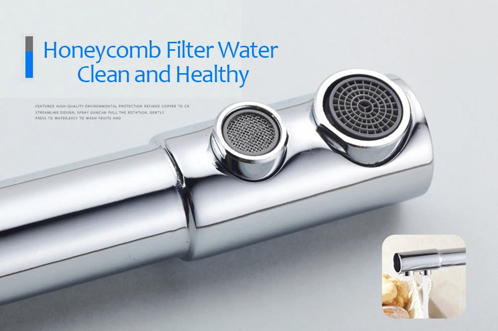 Black White Brass Luxury Pure Water Kitchen Faucet Dual Handle Hot and Cold Drinking Water 3-way Filter Kitchen Mixer Taps