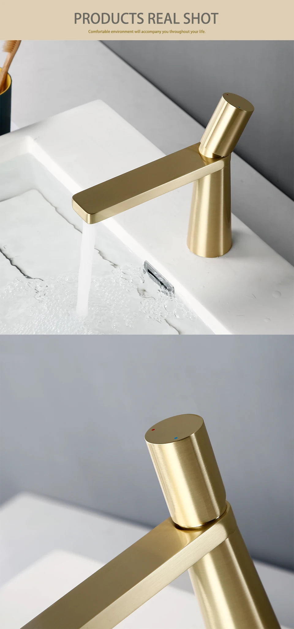 Brass Basin Bathroom Sink Faucet Single Hole Single Handle Hot And Cold Water Deck Mounted Mixer Tap Smesiteli