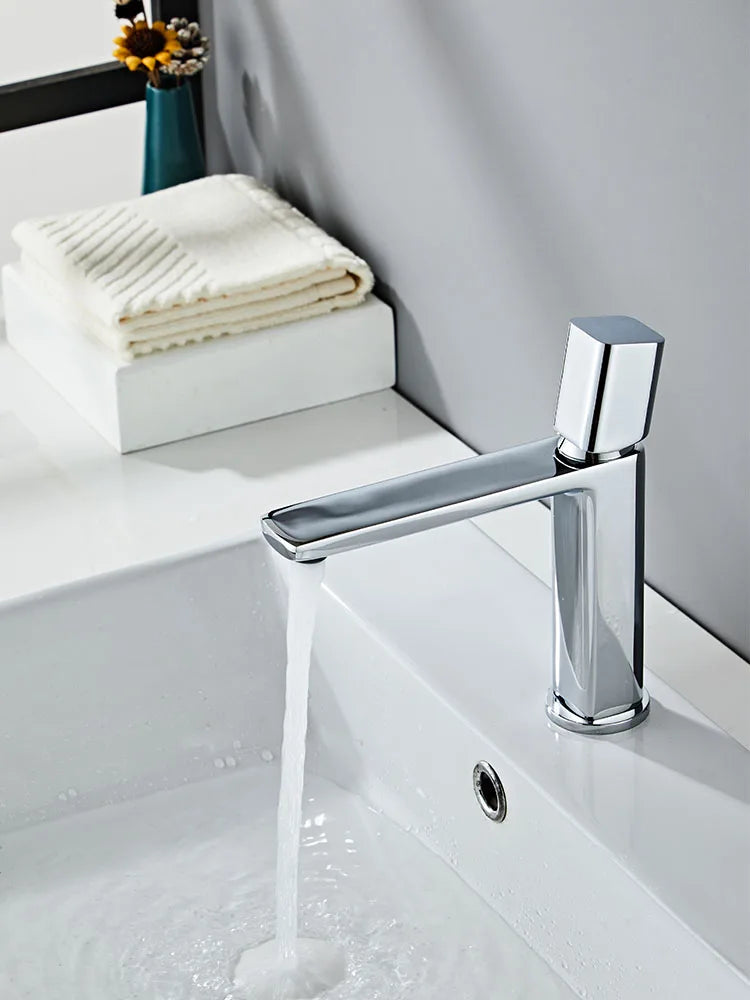 Becola Basin Sink Bathroom Faucet Deck Mounted Hot Cold Water Basin Mixer Taps Brush Golden Matte Black Lavatory Sink Tap Crane