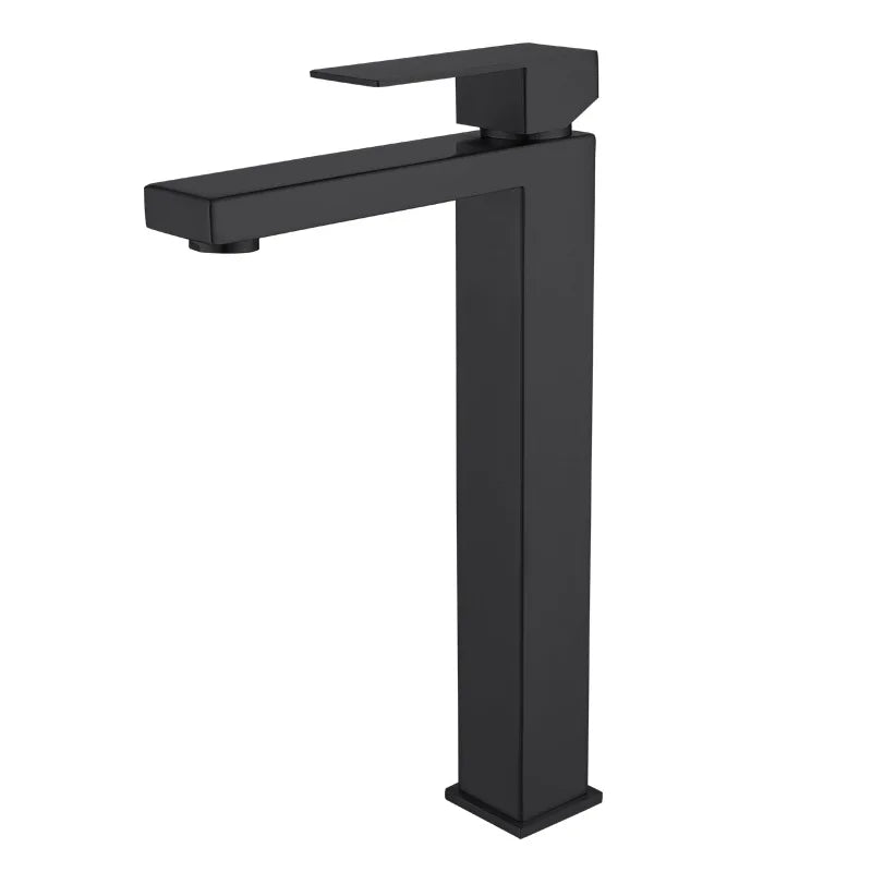 Modern Basin Faucet Bathroom Gold Black Silver Faucet Deck Mounted Basin Sink Tap Mixer Hot & Cold Water Stainless Steel Faucet