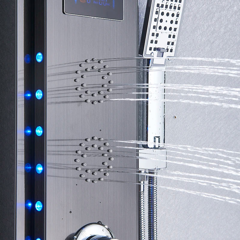 LED Shower Panel 5 Function Bathroom Shower Faucet