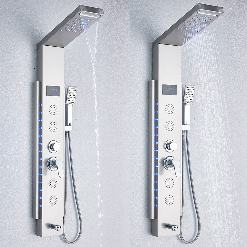 LED Shower Panel 5 Function Bathroom Shower Faucet