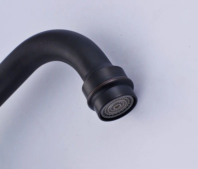Antique Brass Kitchen Sink Faucet 360 Swivel Spout Hot and cold Bathroom Kitchen Mixer Crane Mop Pool Taps Dual Handle Faucet