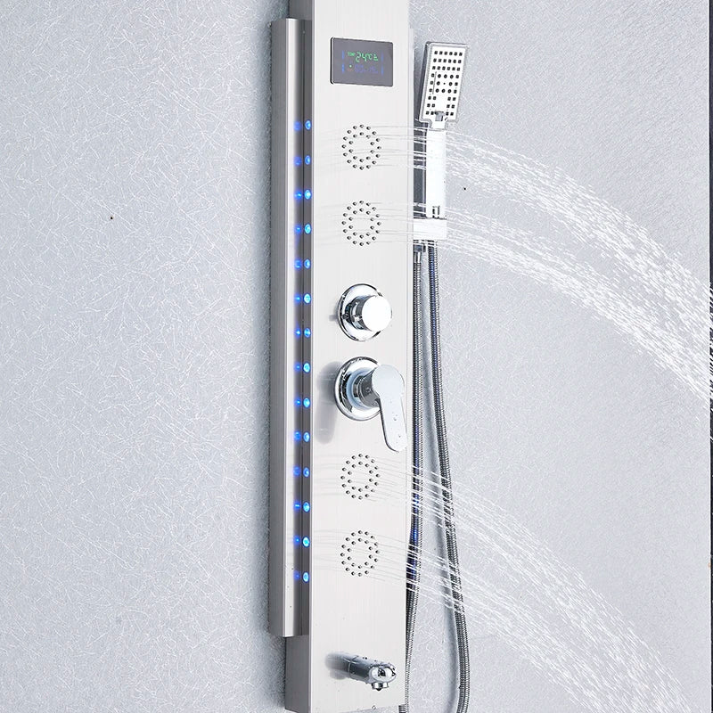 LED Shower Panel 5 Function Bathroom Shower Faucet