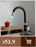 BAKALA Kitchen Faucet Silver Single Handle Pull Out Kitchen Faucet Mixer Single Handle 360 Rotation Black Sink Mixer Tap BR-8820