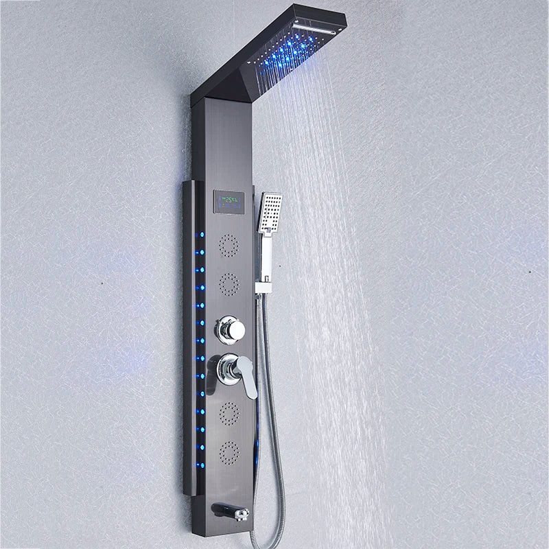 LED Shower Panel 5 Function Bathroom Shower Faucet