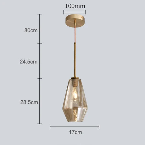 Nordic Modern Glass Pendant lights Fixtures Loft LED Hanging Pendant Lamp for Kitchen Restaurant Living Room Bedroom E26 E27