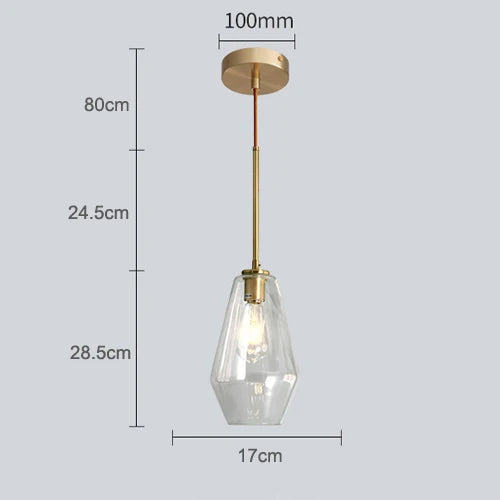 Nordic Modern Glass Pendant lights Fixtures Loft LED Hanging Pendant Lamp for Kitchen Restaurant Living Room Bedroom E26 E27