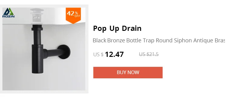Rozin Black Basin Faucet Wall Mounted Dual Handles Bathroom Faucets Swivel Spout Antique Brass Crane Hot Cold Water Mixer Tap
