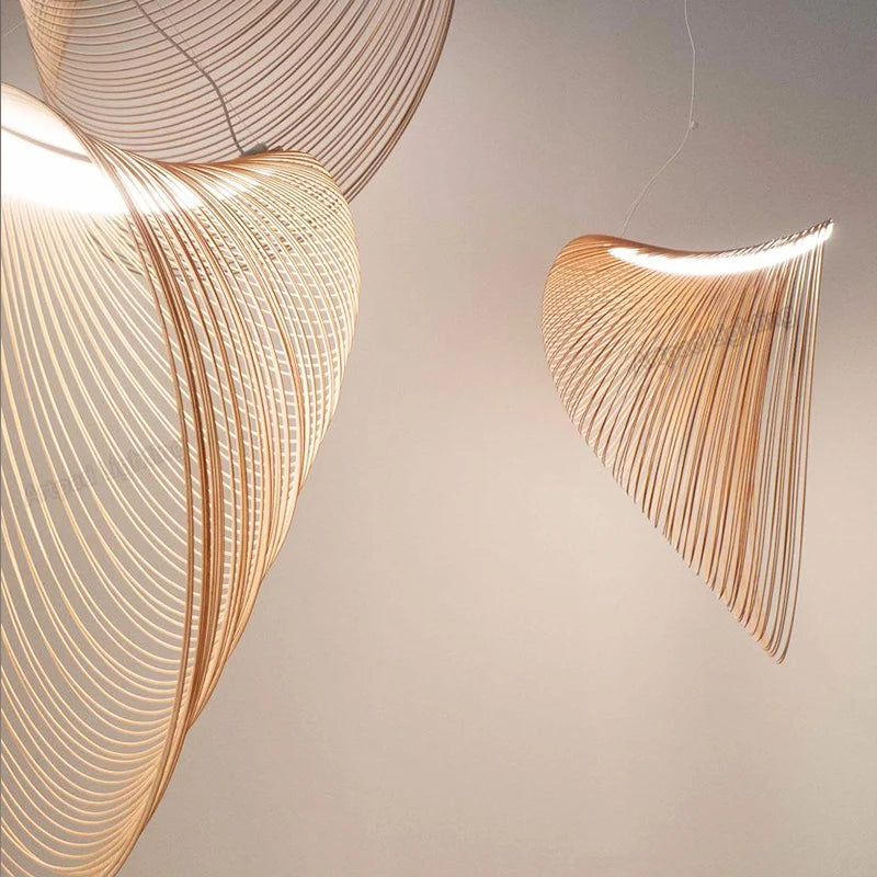 Wicker Lamp Shades LED Lights