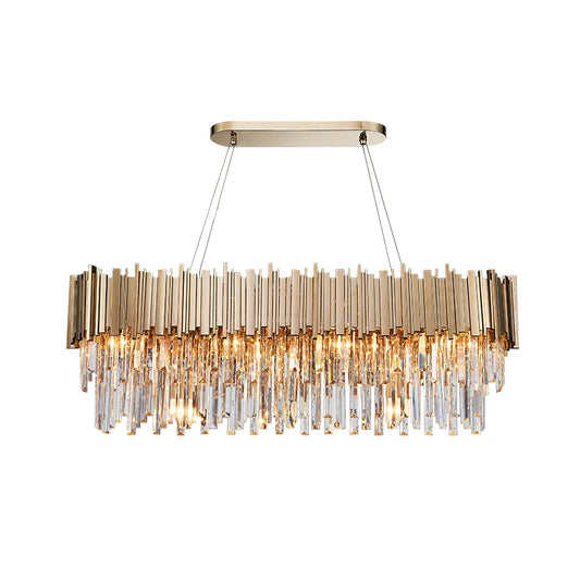 Dining Led Gold Metal Led Pendant Lights Round