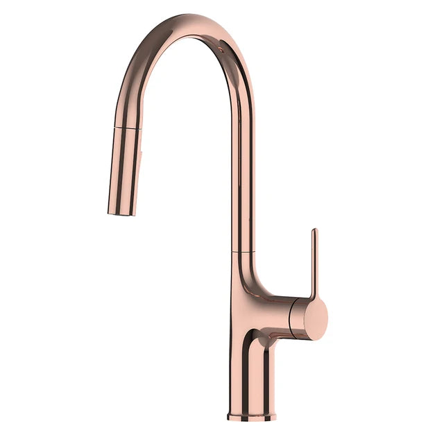 Deck Mounted Kitchen Faucet Pull Out Mixer Tap Bagnolux Gun Gray Brass Two Function Single Handle Hot and Cold Water Crane