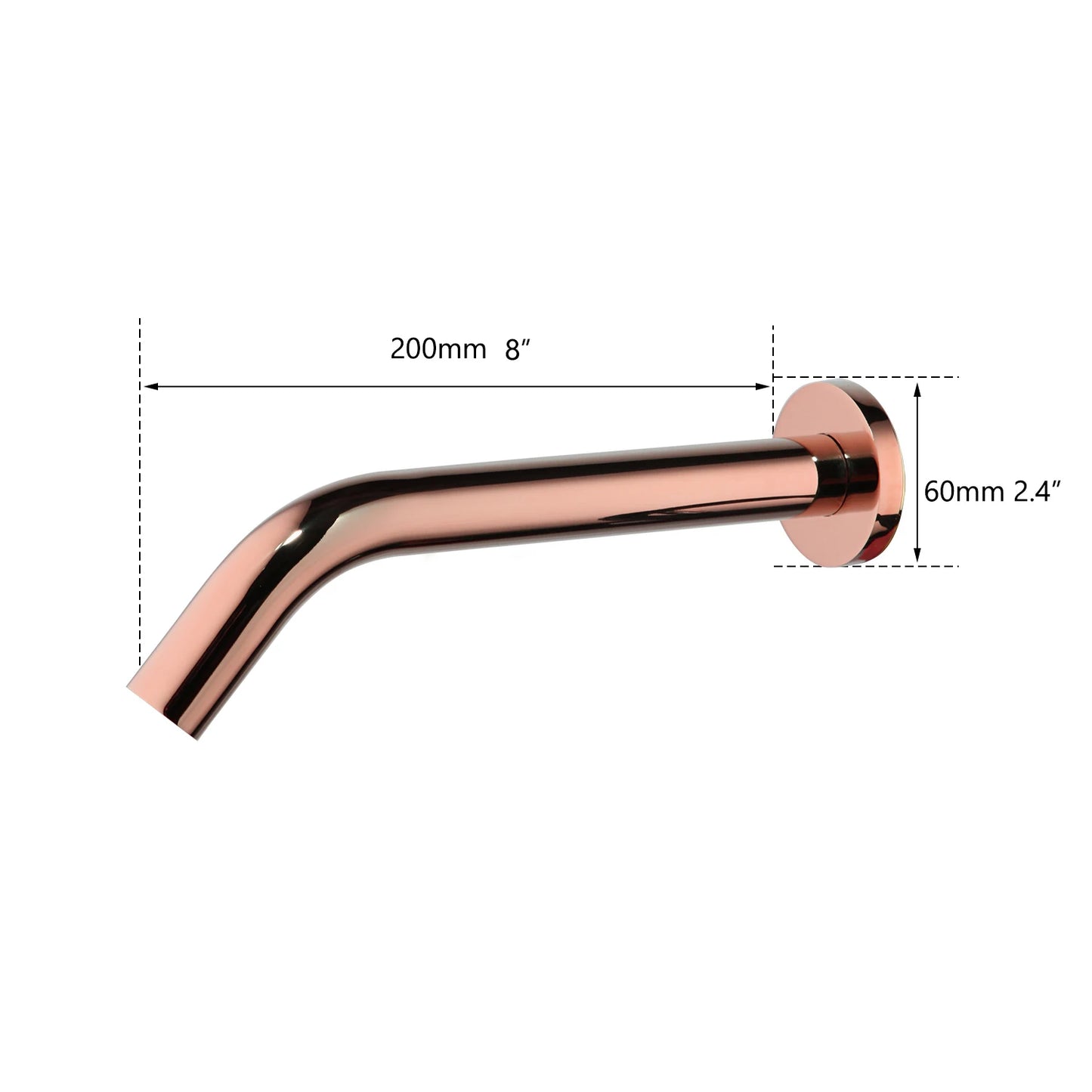 JIENI Black Chrome Lavatory Bathroom Faucet Wall Mount Sensor Faucet Automatic Free Touch Sensor Bathroom Sink Mixer Tap Faucet