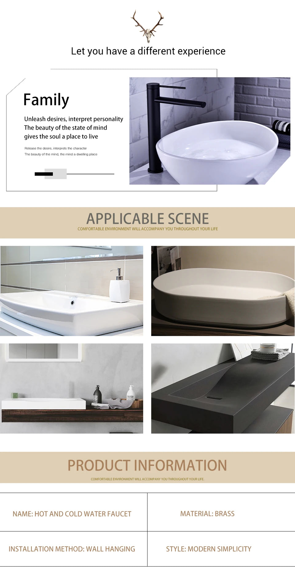 Hot Cold Bathroom Mixer Sink Tap Basin Faucet Brass Gun Metal Deck Mounted Single Hole Single Handle Vanity Water Tapware