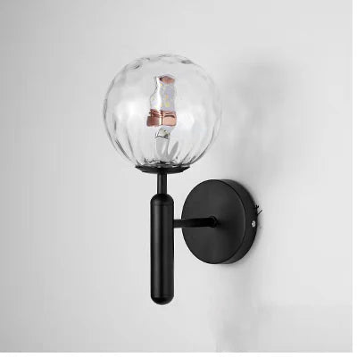 Nordic Modern Wall Lamp Beside Bedroom Glass Ball LED Wall Lights Fixtures Bathroom Mirror Light Stair Light