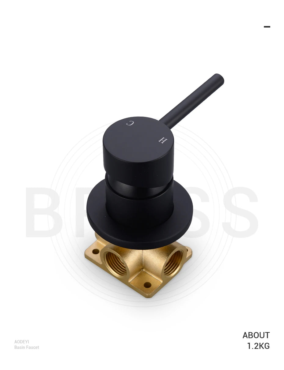 Black Bathroom Sink Faucet  Brass Tap Hot Cold Wash Basin Water Swivel Spout Wall Mounted Bath Mixer Brushed Gold Gunmetal