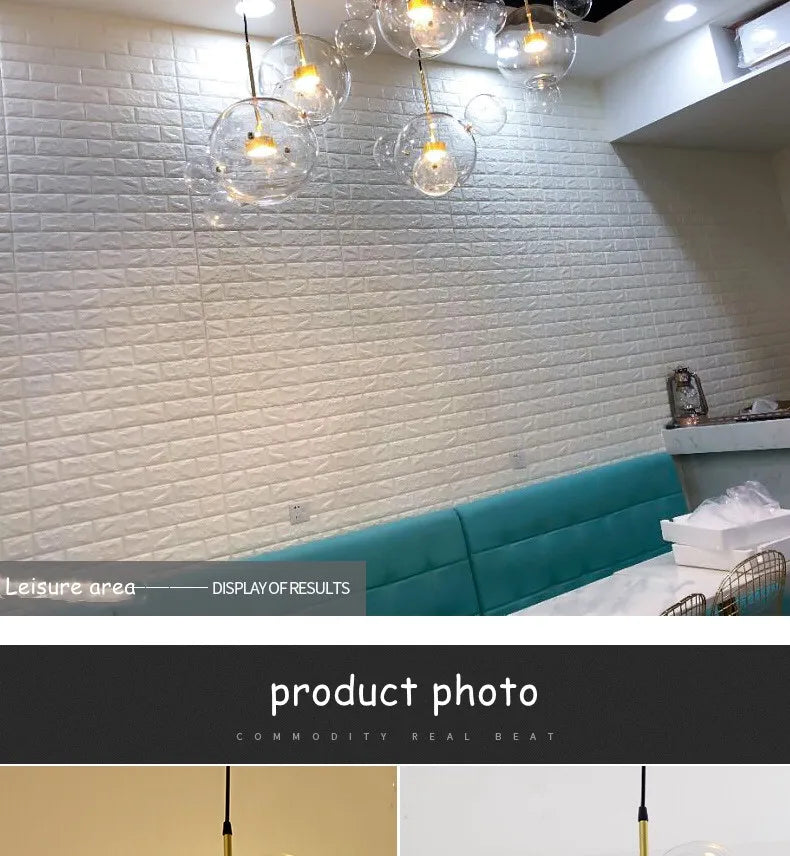 Modern Art Deco Glass Bubble Chandelier Customized Living room Droplight for Children Dining room Bar Indoor Decor Light Fixture