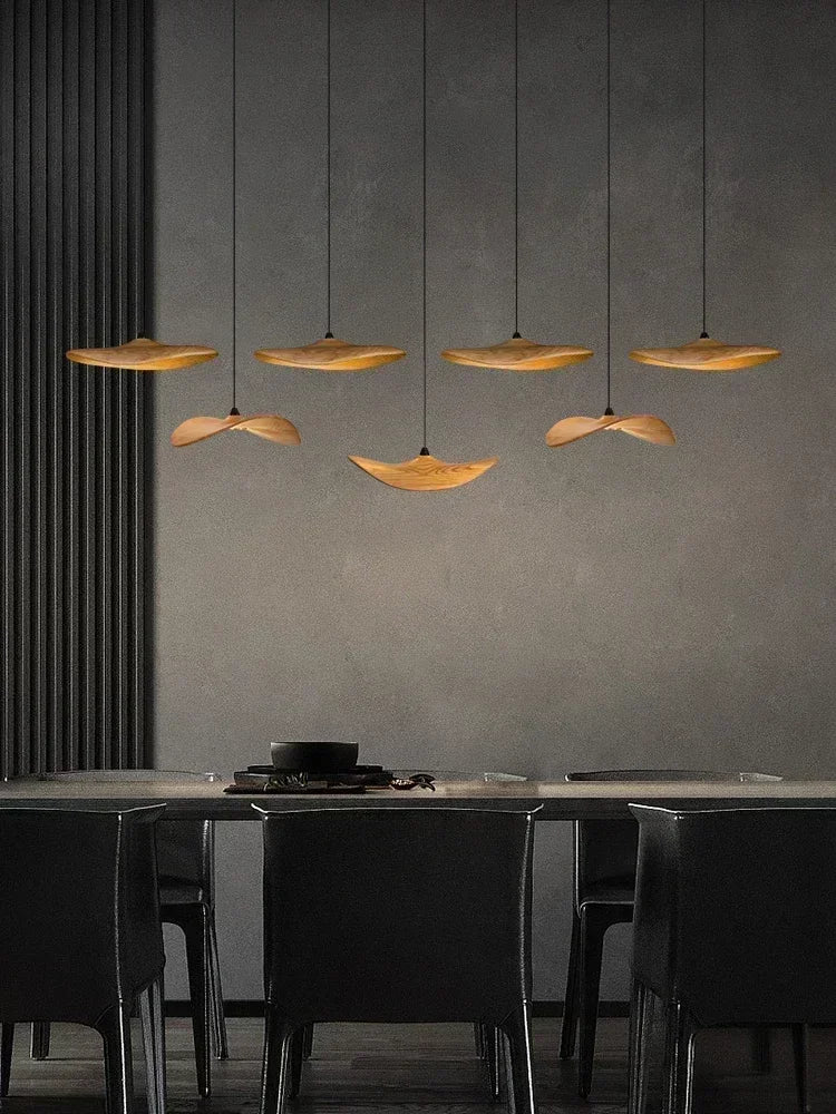 Designer Chinese Log Craft Chandelier
