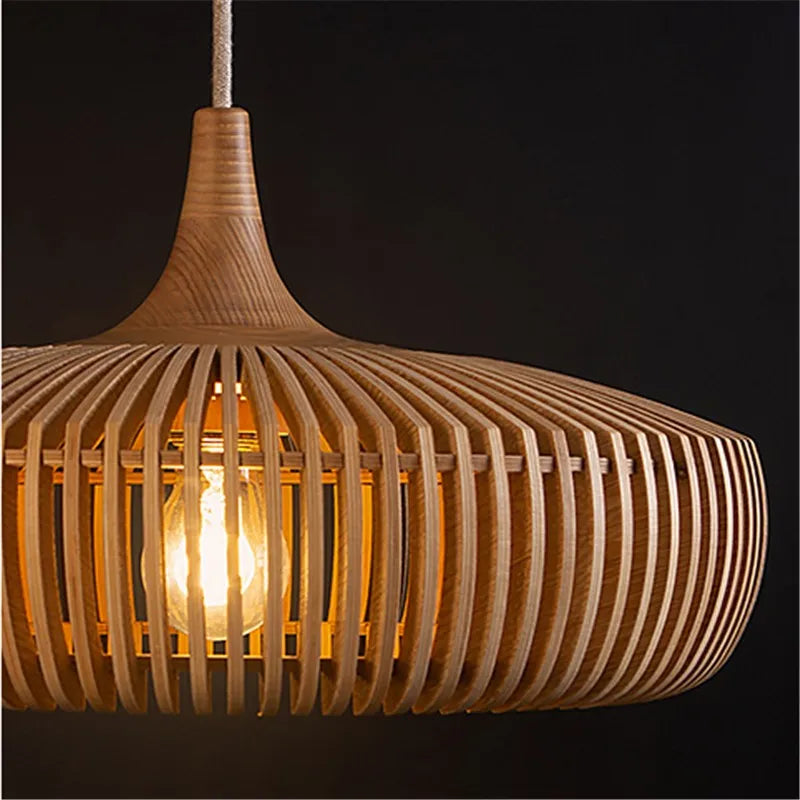 Clava Log Wood Pendant Lamp