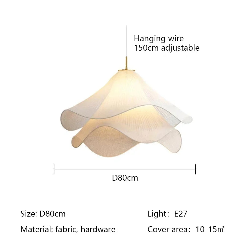 Nordic Flowers Cloth Pendant Lights