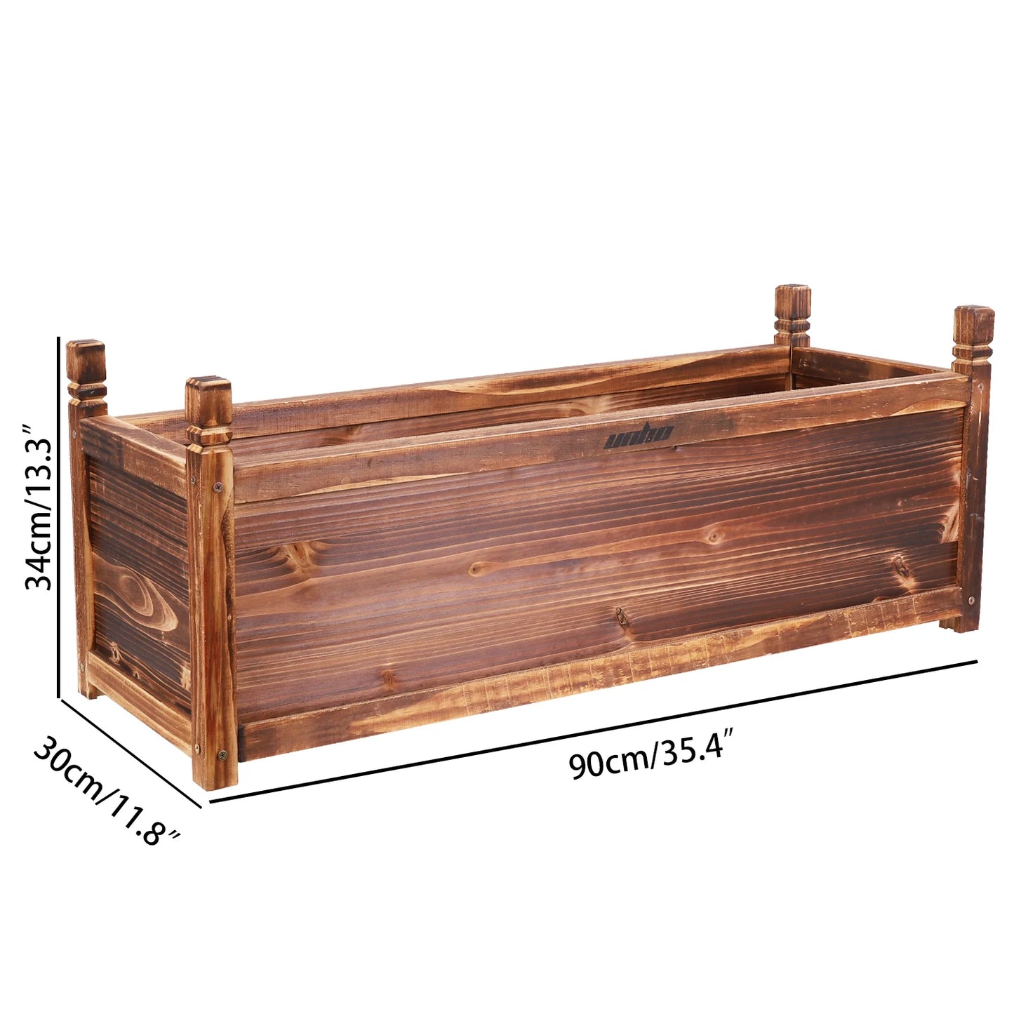 Pine Raised Flower Bed Planter