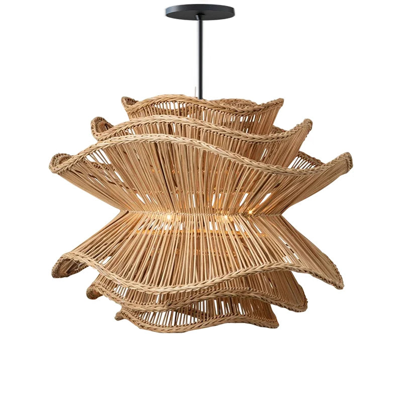 Creative Multi-level Rattan Lamp Nordic Designer Pendant Lights