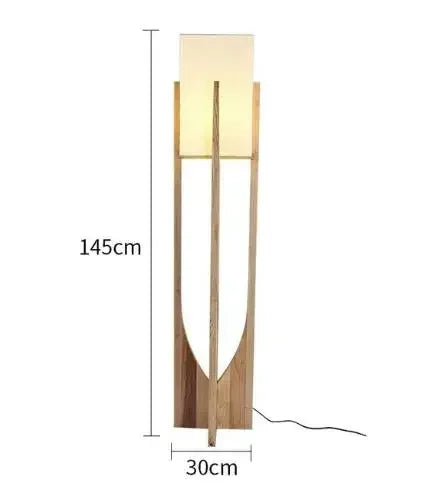 Nordic Designer Floor Lamps Solid Wooden Luminarias