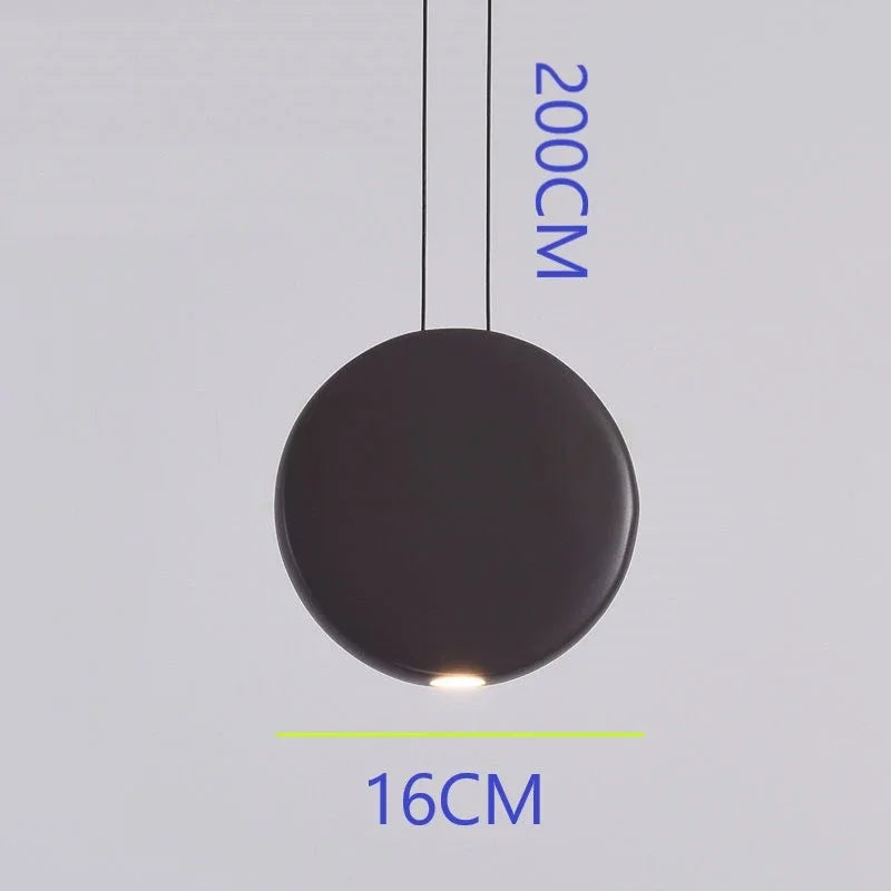 Scandinavian chandelier Dining room Coffee Shop Bar Kitchen Island Chandelier minimalist Moon lamp Crescent pendant lamp