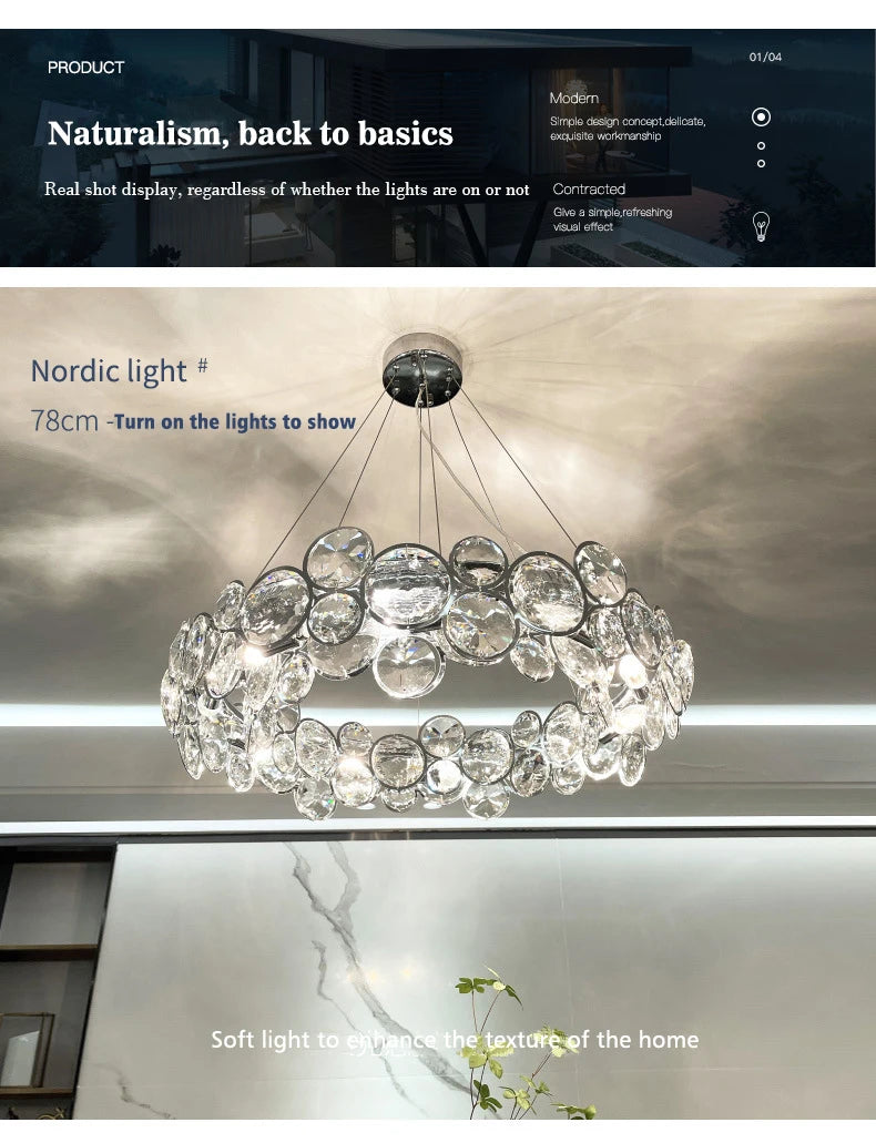 New Modern Luxury K9 Crystal Chandeliers