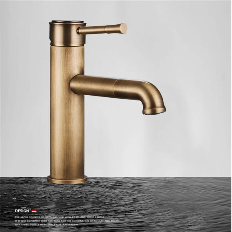 Antique Bronze Basin Faucets Bathroom Faucet Hot & Cold Brass Bathroom Sink Faucet Rotating Lavotory Faucet  Mixer Water Tap