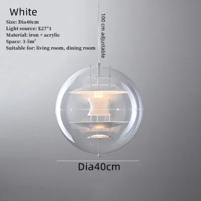 Danish Personality Spherical Planet Lamp Creative Nordic Cafe Tea Restaurant Bar Designer Chandelier