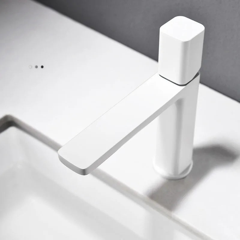 Becola Basin Sink Bathroom Faucet Deck Mounted Hot Cold Water Basin Mixer Taps Brush Golden Matte Black Lavatory Sink Tap Crane