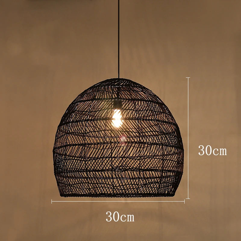 Chinese Style Handmake Rattan Lamp