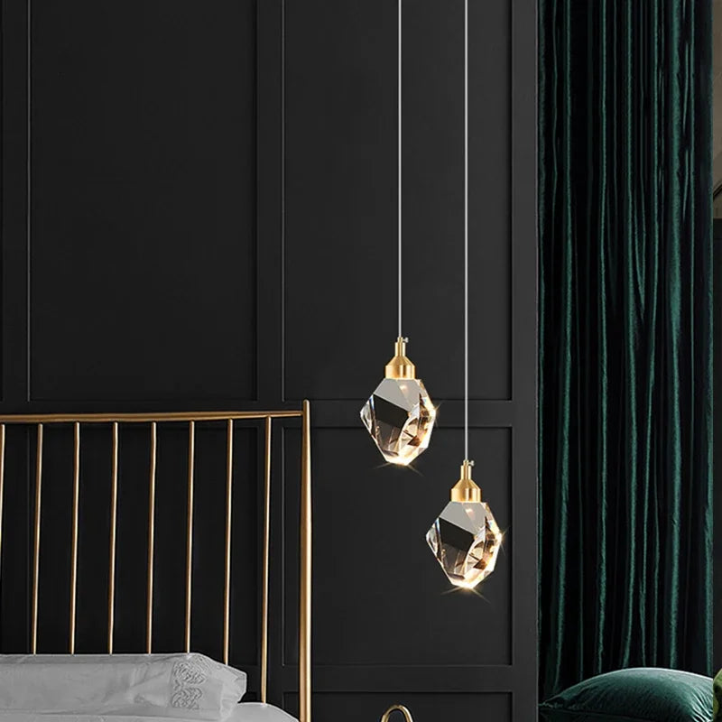 Nordic LED Crystal Hanging Lamp