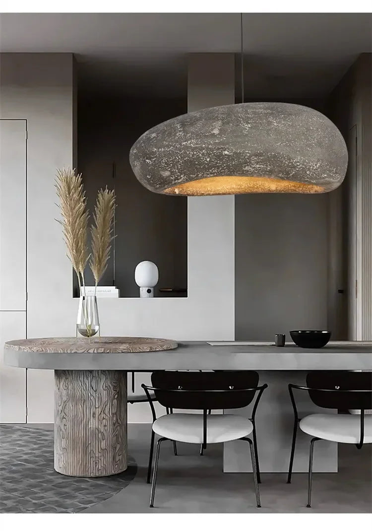 Japanese Wabi-sabi Style Living Room Chandeliers Dining Room Bar Lights Nordic Designr Curve Pendant Lights LED Home Decoration