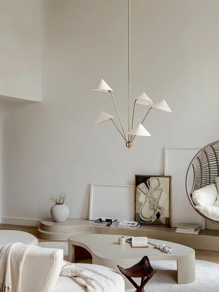 Wabi Sabi Pendant Lights Japan Cloth Chandeliers Living Room Homestay Hanging Lamps for Room Decor Kitchen Island Lustre Fixture