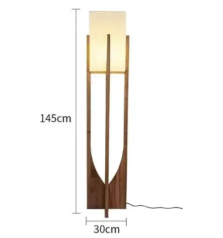 Nordic Designer Floor Lamps Solid Wooden Luminarias
