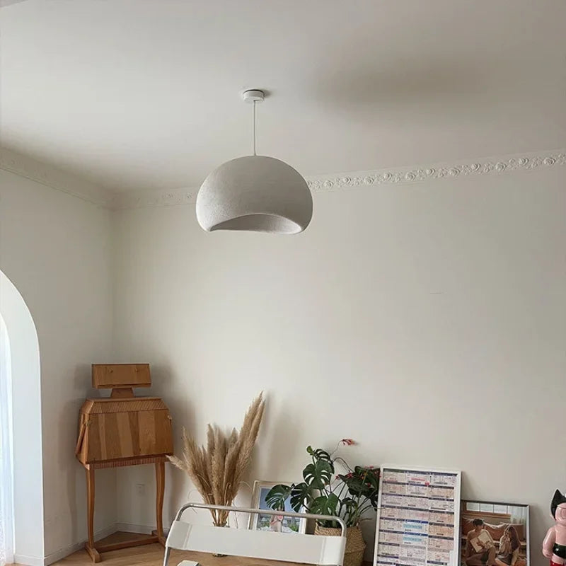 Japanese Wabi-sabi Style Living Room Chandeliers Dining Room Bar Lights Nordic Designr Curve Pendant Lights LED Home Decoration