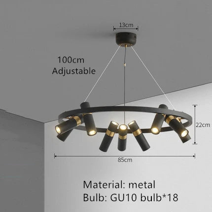 Modern Industrial Wind LED Chandelier