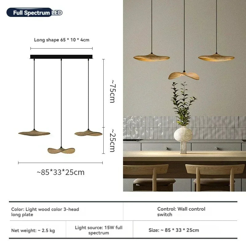 Designer Chinese Log Craft Chandelier