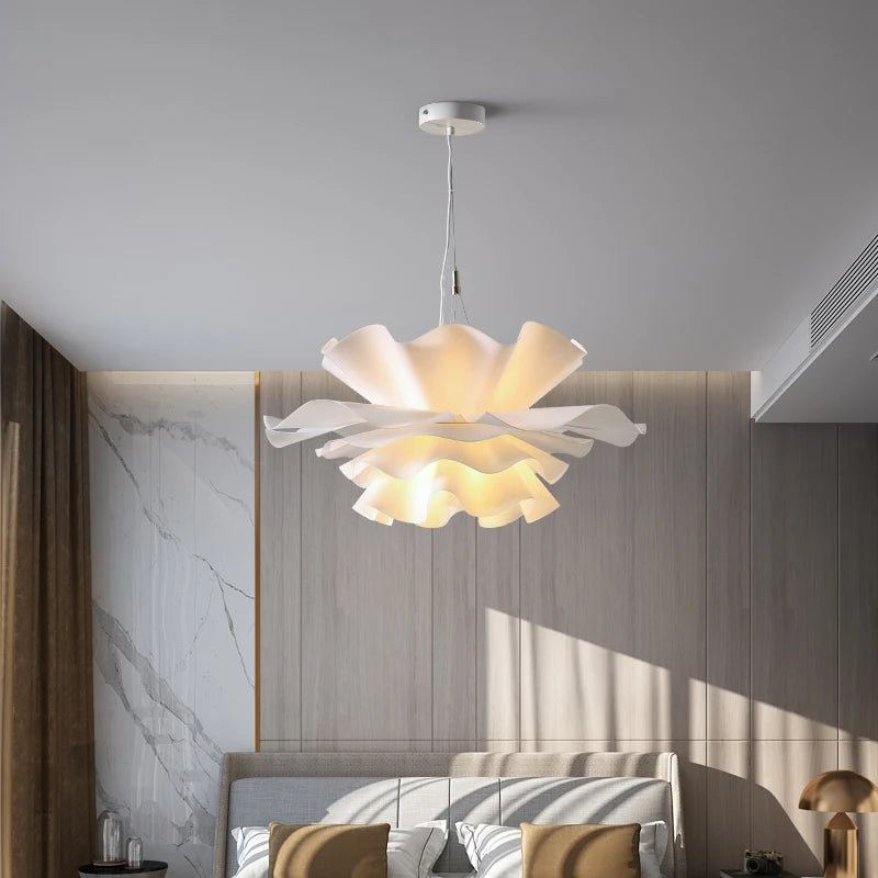 Modern Minimalist Flower LED Wave Pendant Lamp