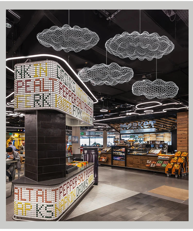 Danish Designer Art Decor Hollow Cloud Pendant Lights