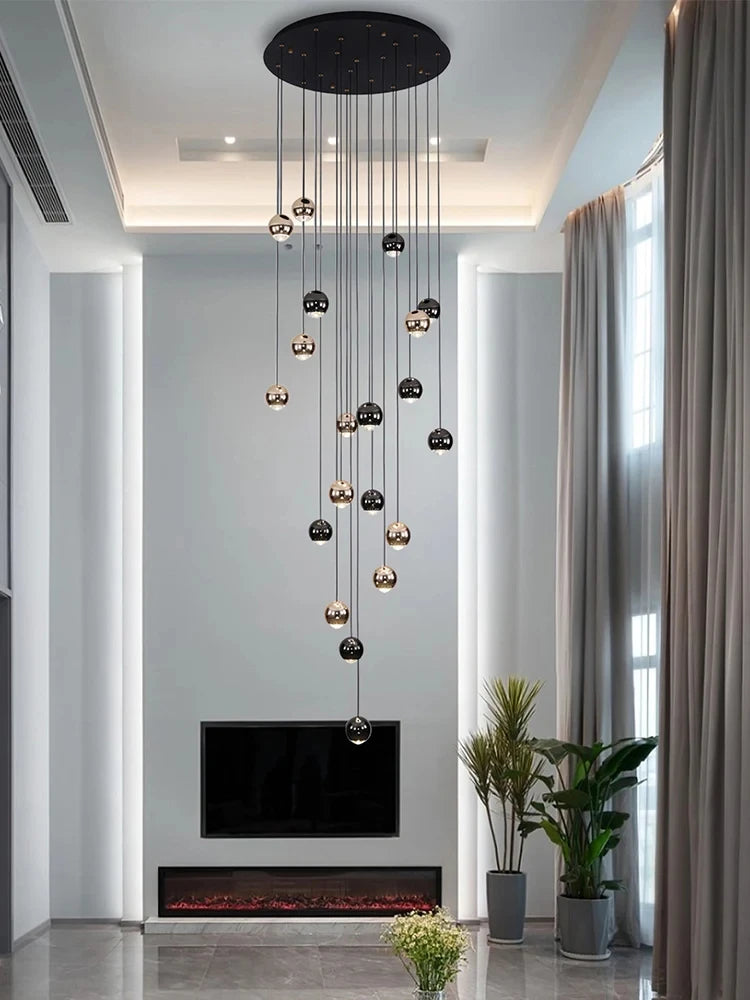Pendent Lamp Stairs Chandelier lighting Living room Modern Pendant Lights for Kitchen Island Lustre stairs Hanging Ceiling Lamp