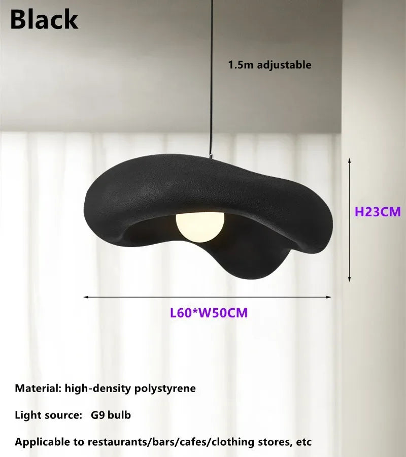 Wabi-Sabi Minimalist Nordic Pendant Lights New LED Chandelier for Bedroom Bar Table Homestay Decor Cafe Hanging Light
