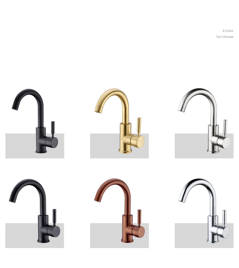 Brass Black Bathroom Basin Faucet Cold And Hot Water Mixer Sink Tap Nickel Brushed Gold Rose Bronze Taps with Pop Up Drain